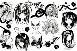 Anime but funny tattoo idea
