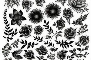 Flowers tattoo idea
