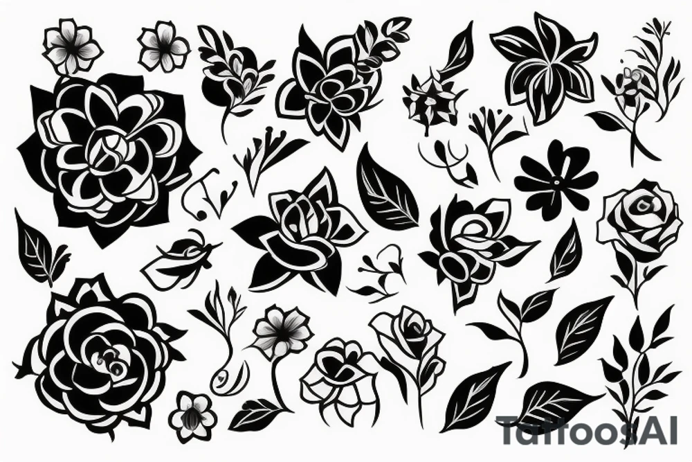 Flowers tattoo idea