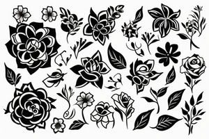 Flowers tattoo idea