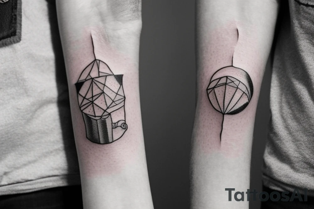 Very small size arm tattoo which is mixture of overthinker person, introvert person,mysterious person tattoo idea