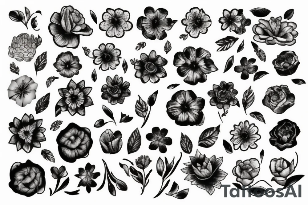 Flowers tattoo idea