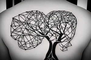science theme dna tree brain future technologies heart words books wisdom philosophy art languages mathematics physics numbers geometries programming code tattoo idea