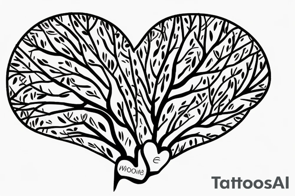 science theme dna tree brain future technologies heart words books wisdom philosophy art languages mathematics physics numbers geometries programming code tattoo idea