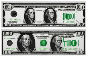 1000000 dollar bill note with million dollar intials tattoo idea