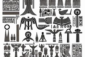 Ankh Egyptian cross tattoo idea
