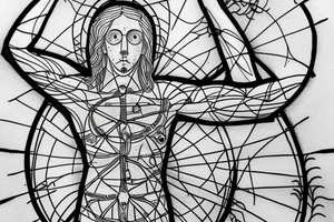 vitruvian man , fibbonaci tattoo idea