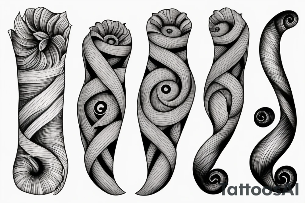cat Fibonacci tattoo idea