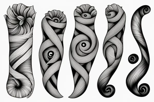cat Fibonacci tattoo idea