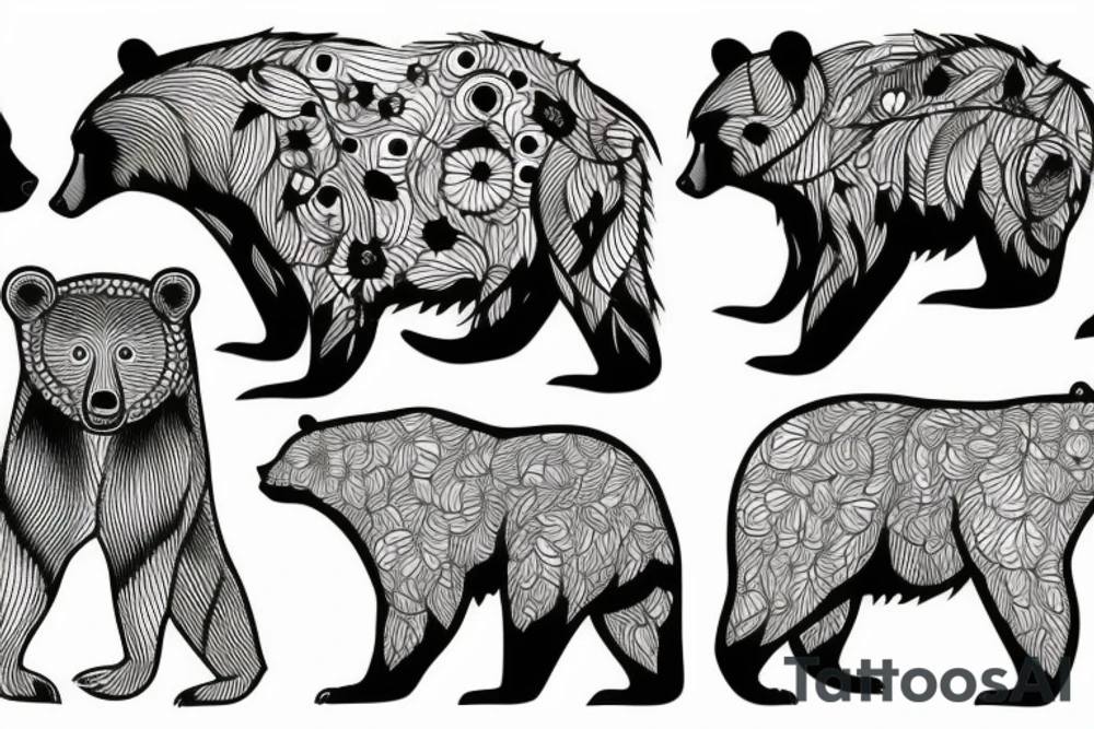 Bear tattoo idea