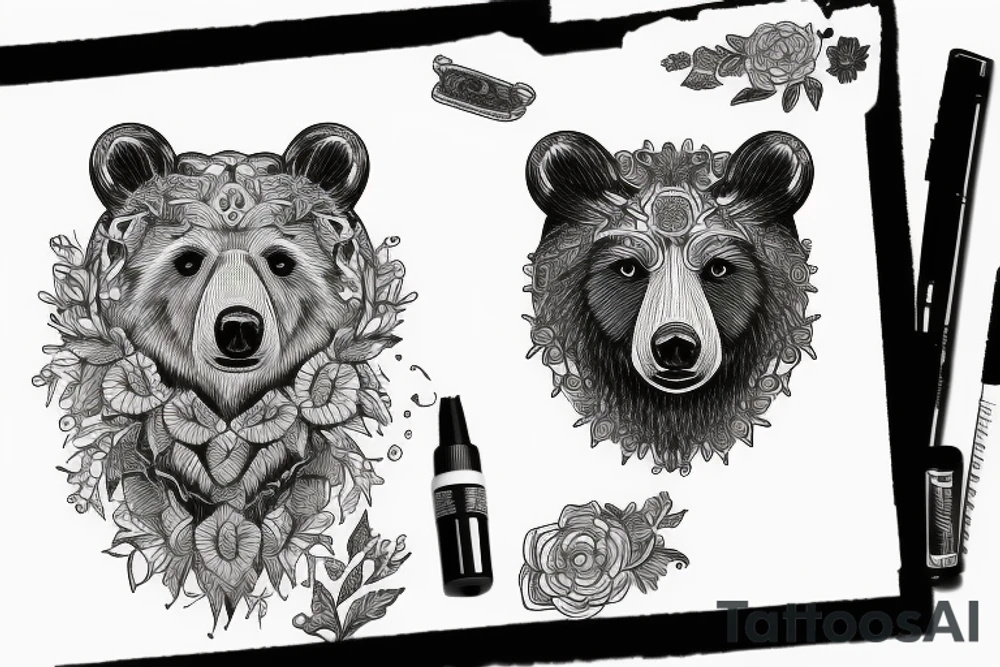 Bear tattoo idea