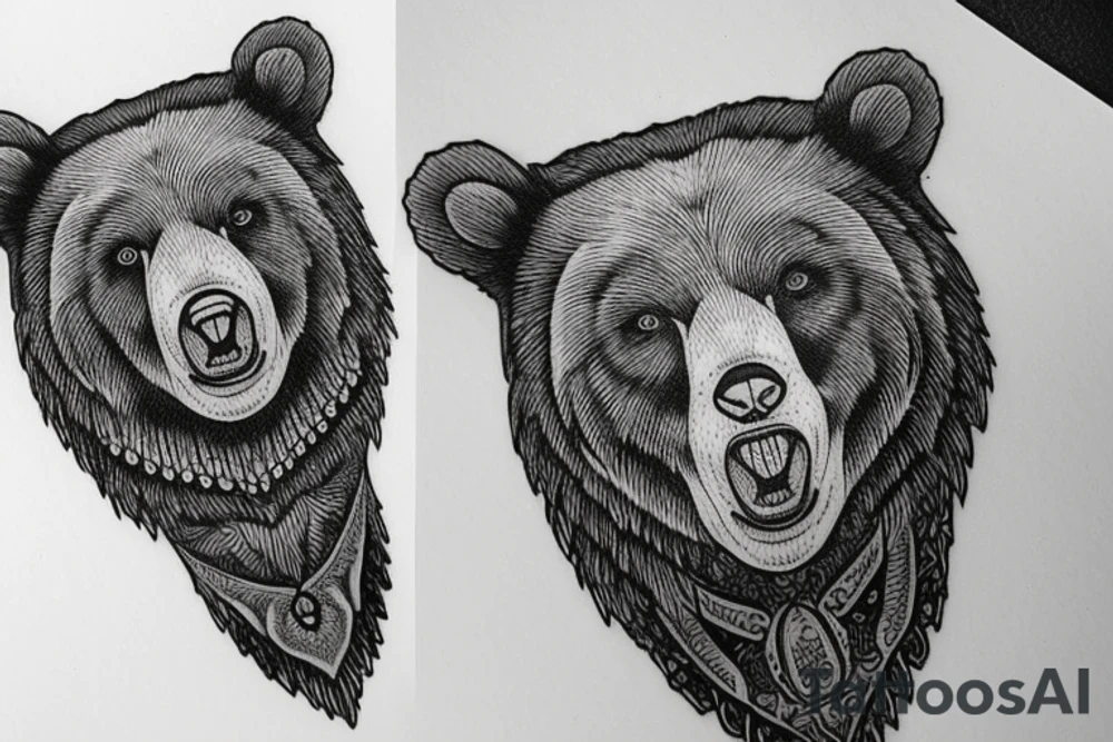 Bear tattoo idea