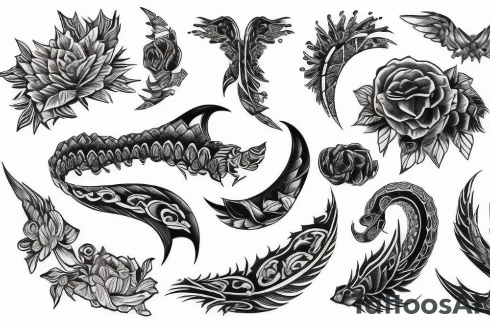 spine tattoo tattoo idea