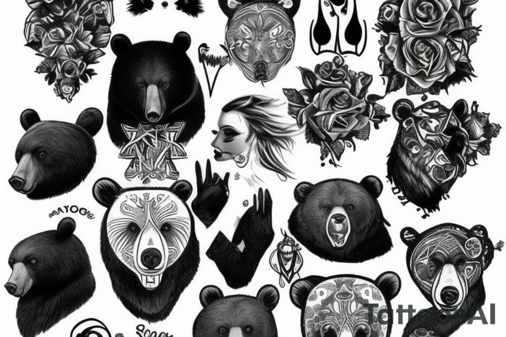bear tattoo idea