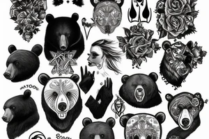 bear tattoo idea