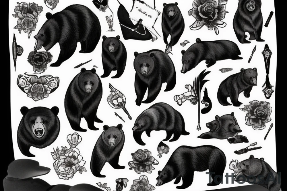 bear tattoo idea