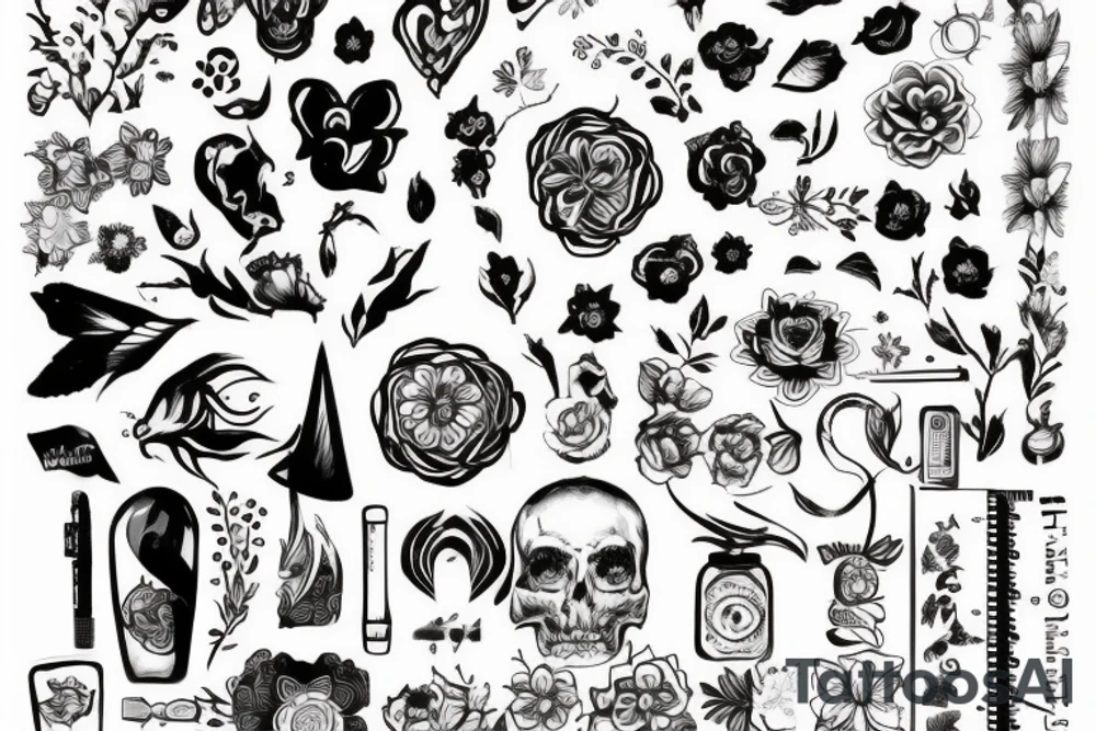реальность слово борщ натурализм tattoo idea