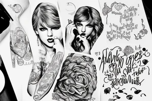 taylor swift lyrics tattoo idea