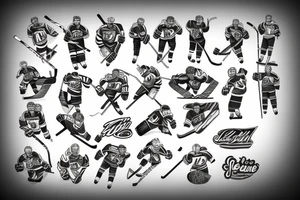 ice hockey tattoo idea