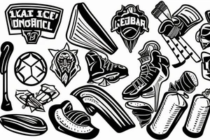 ice hockey tattoo idea
