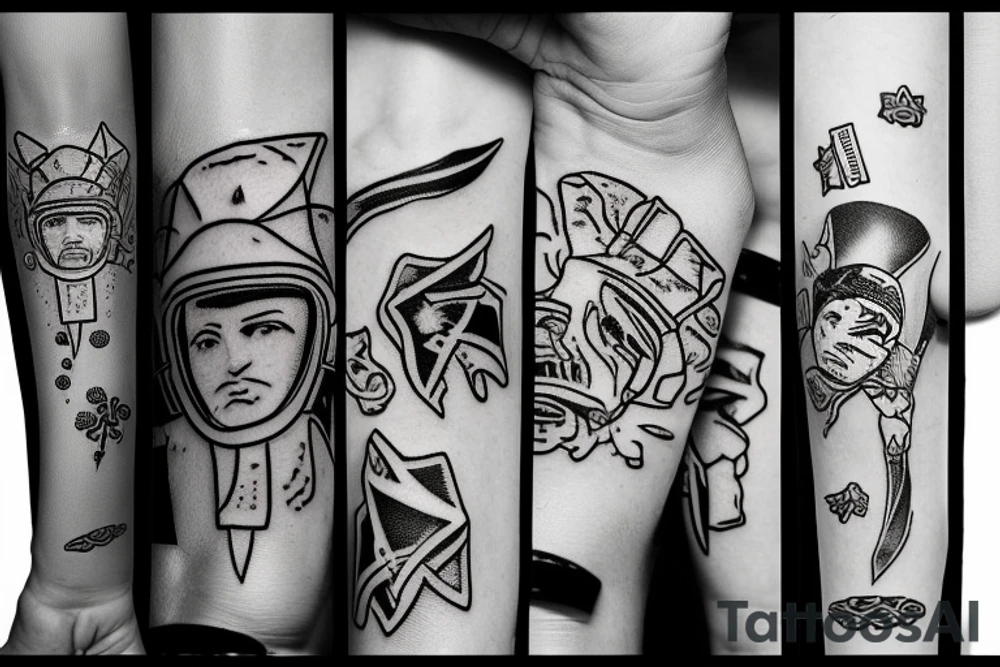 ice hockey tattoo idea