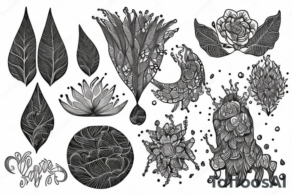 Nature meditation tattoo idea
