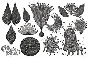 Nature meditation tattoo idea