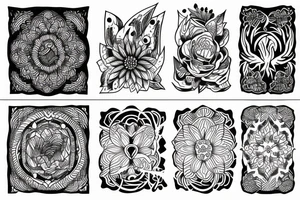 Nature meditation tattoo idea