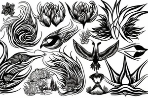 Nature meditation tattoo idea
