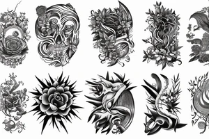 Nature meditation tattoo idea