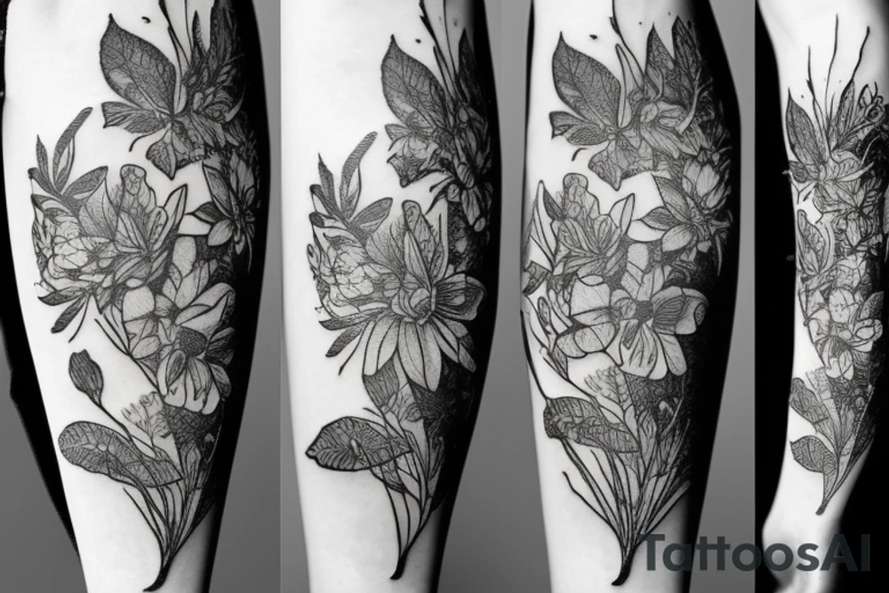 Plants tattoo idea