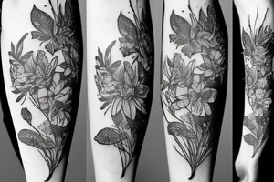 Plants tattoo idea