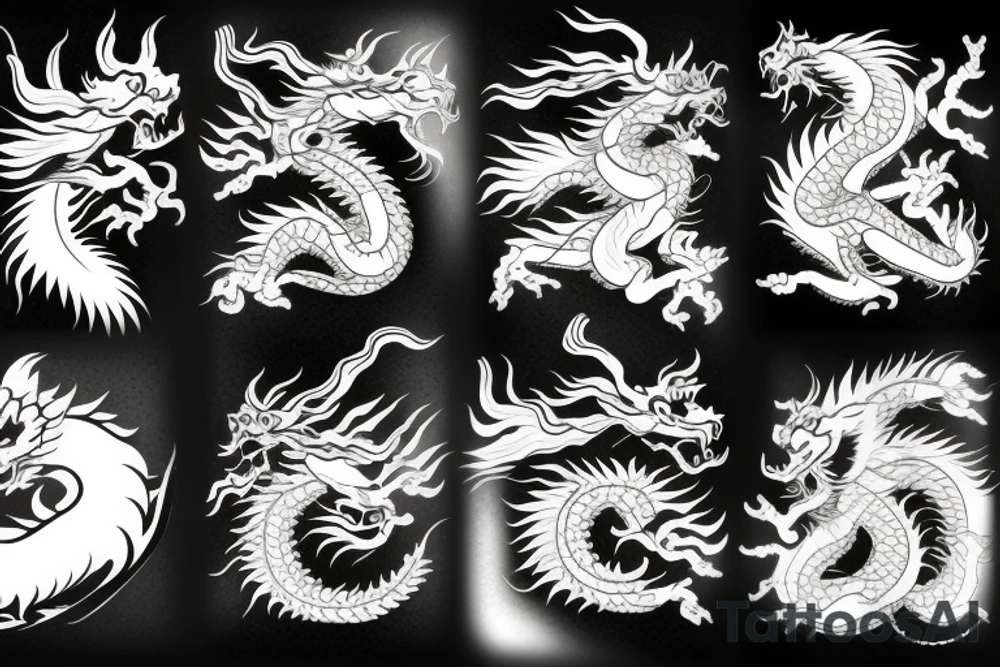 Chinese dragon tattoo idea