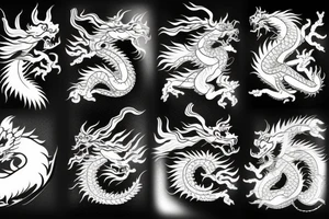 Chinese dragon tattoo idea