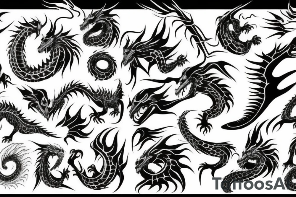 dragon tattoo idea