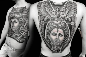 Saint Michael police tattoo idea