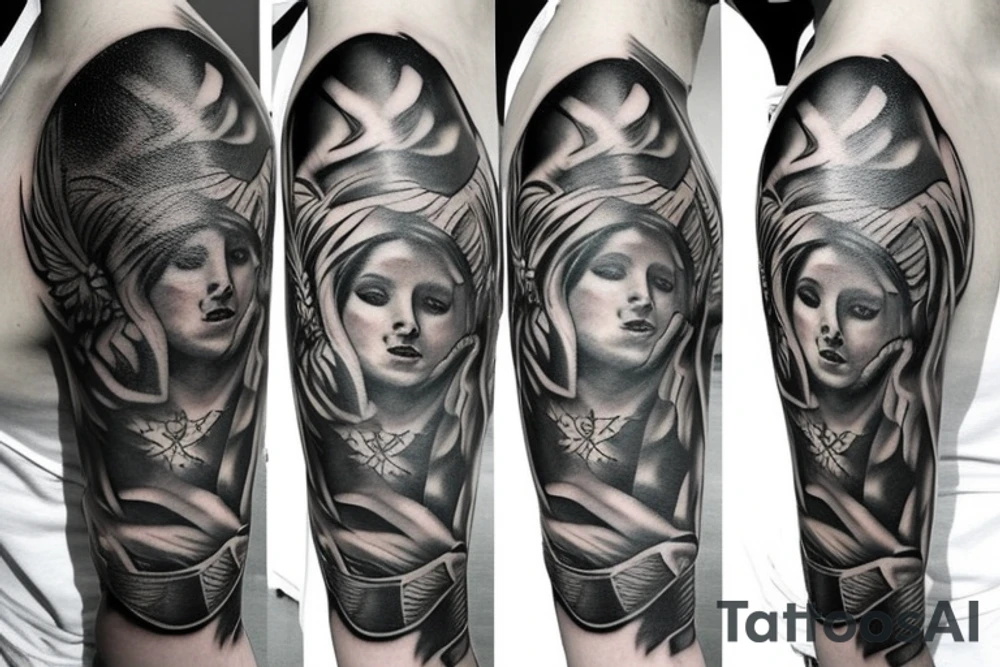 Saint Michael police tattoo idea