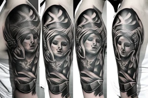 Saint Michael police tattoo idea