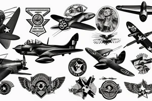 Ww2 fighter plane tattoo idea