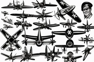 Ww2 fighter plane tattoo idea