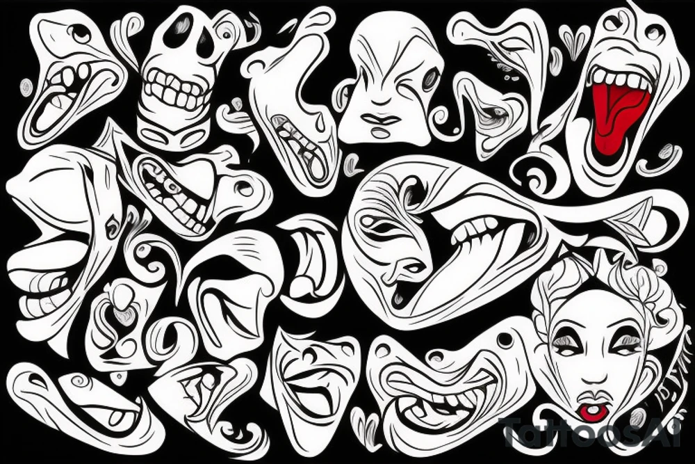 Tongue tattoo idea