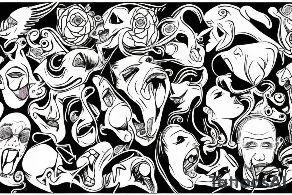 Tongue tattoo idea