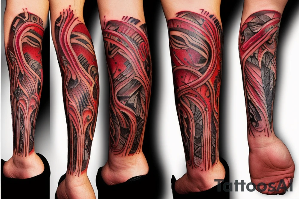 LATIN AMERICA BLOOD VEINS tattoo idea