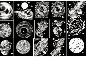 the whole universe from its beginning to the end tattoo idea
