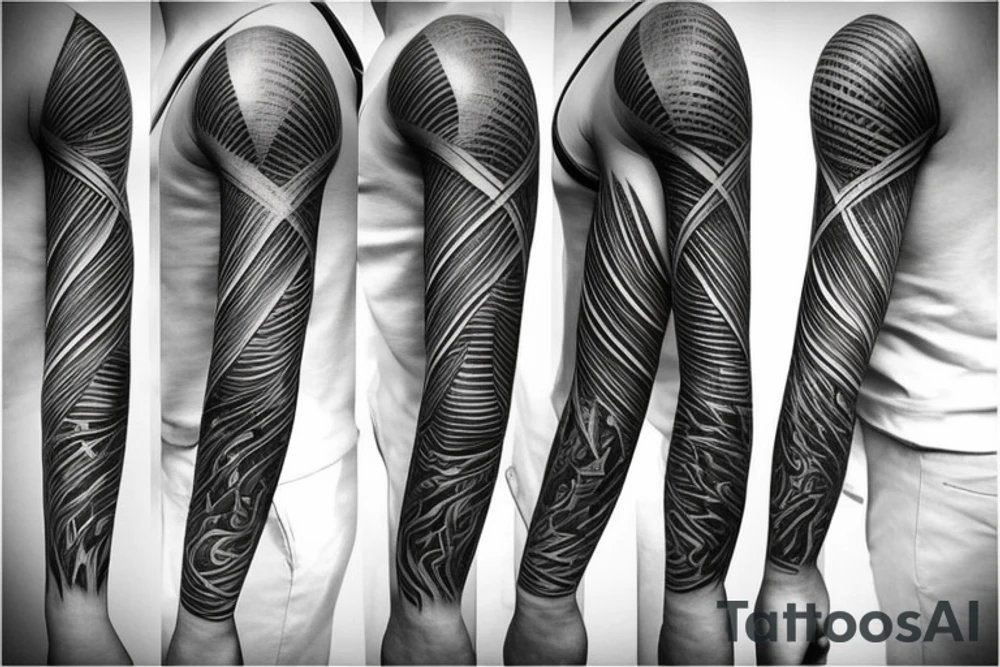minimalist space sleeve tatoo tattoo idea