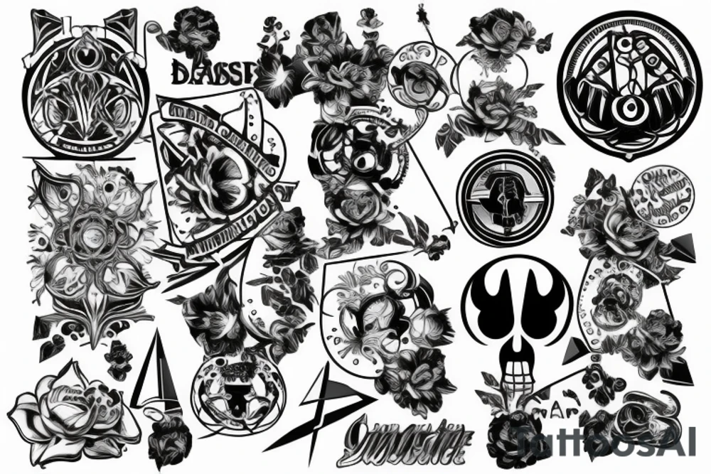 hardstyle classic tattoo idea