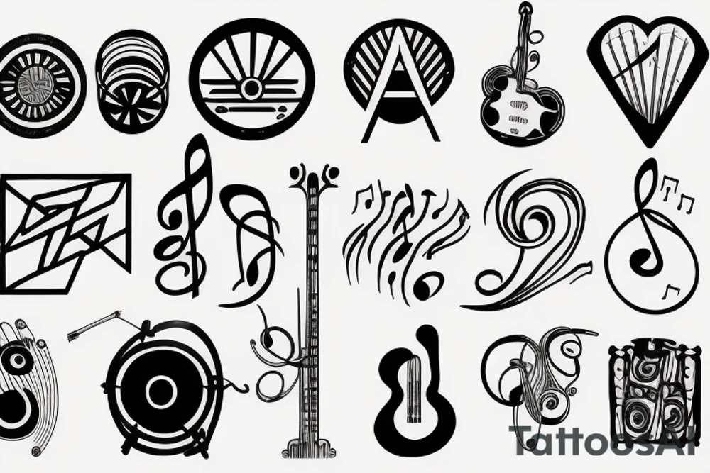 music tattoo idea