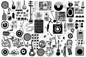 harstyle
music
electronic tattoo idea