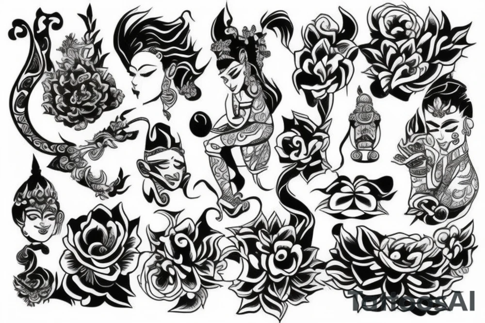 Thai style tattoo idea