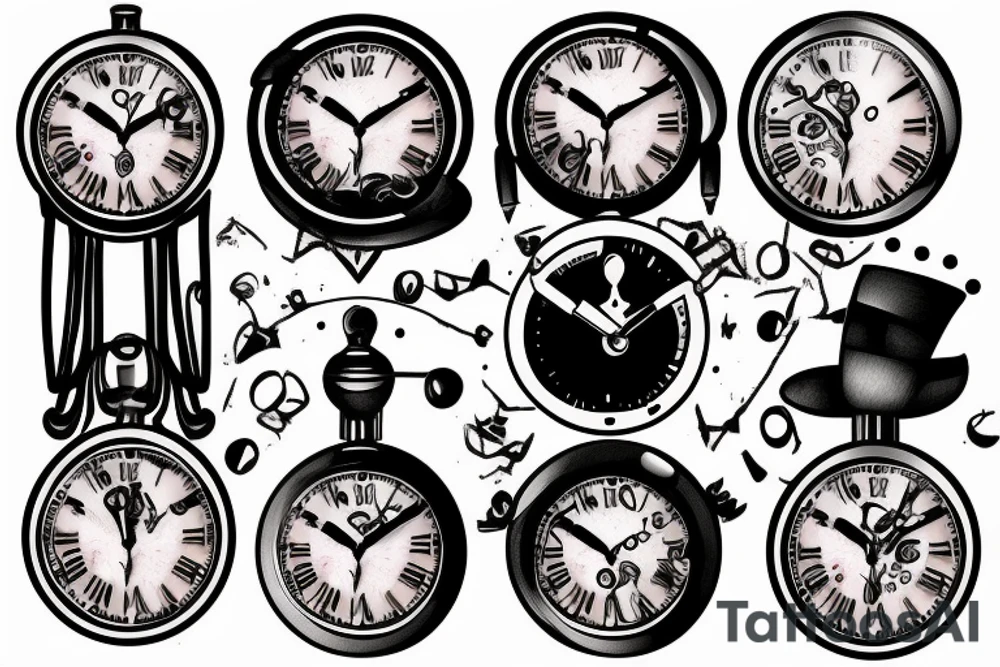 Clock moyo yoyo joker tattoo idea